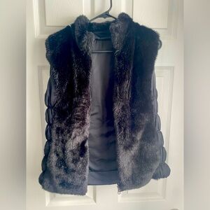 Women’s reversible faux fur fall/winter vest